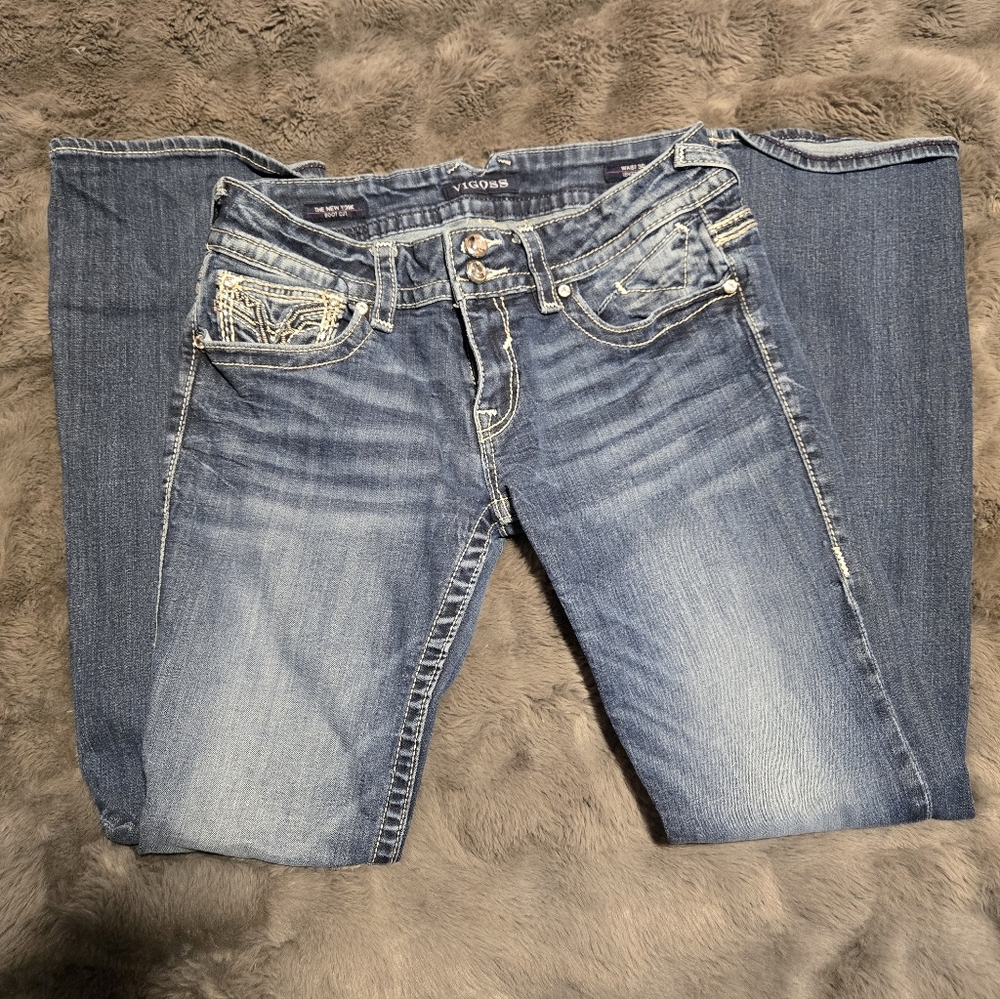 Vigoss Women's Classic Blue Boot Cut Jeans 30x33
